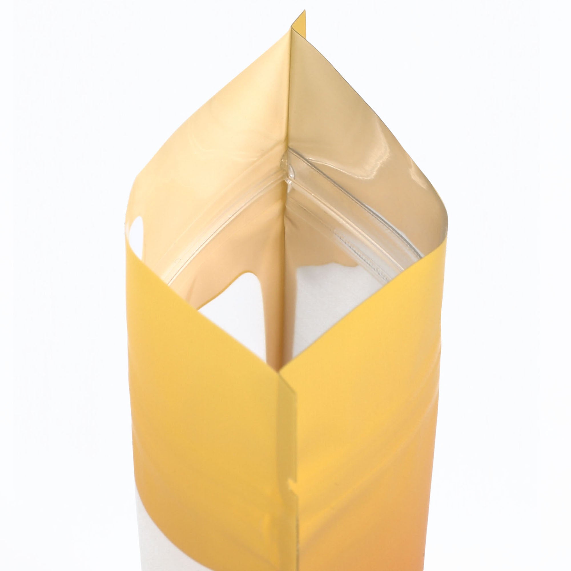 Matte Jasper Orange Gradient QuickQlick® Bags with Translucent Window