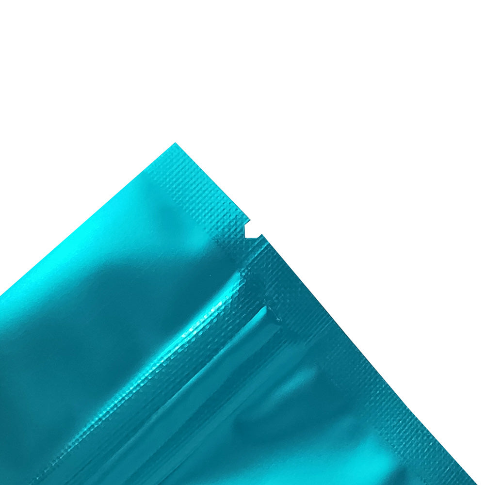 Matte Cool Blue Mylar Stand Strong® Bags