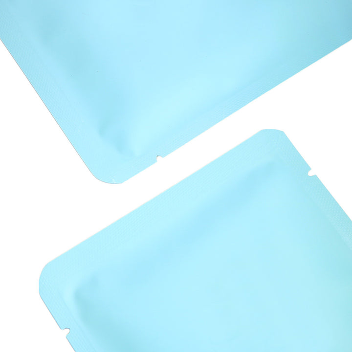 QQ Studio® Matte Thistle Blue Aluminum Open Bottom SlickSeal™ Packaging Bag