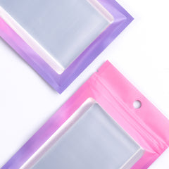 Matte Sugilite Pink Gradient QuickQlick® Bags with Translucent Window