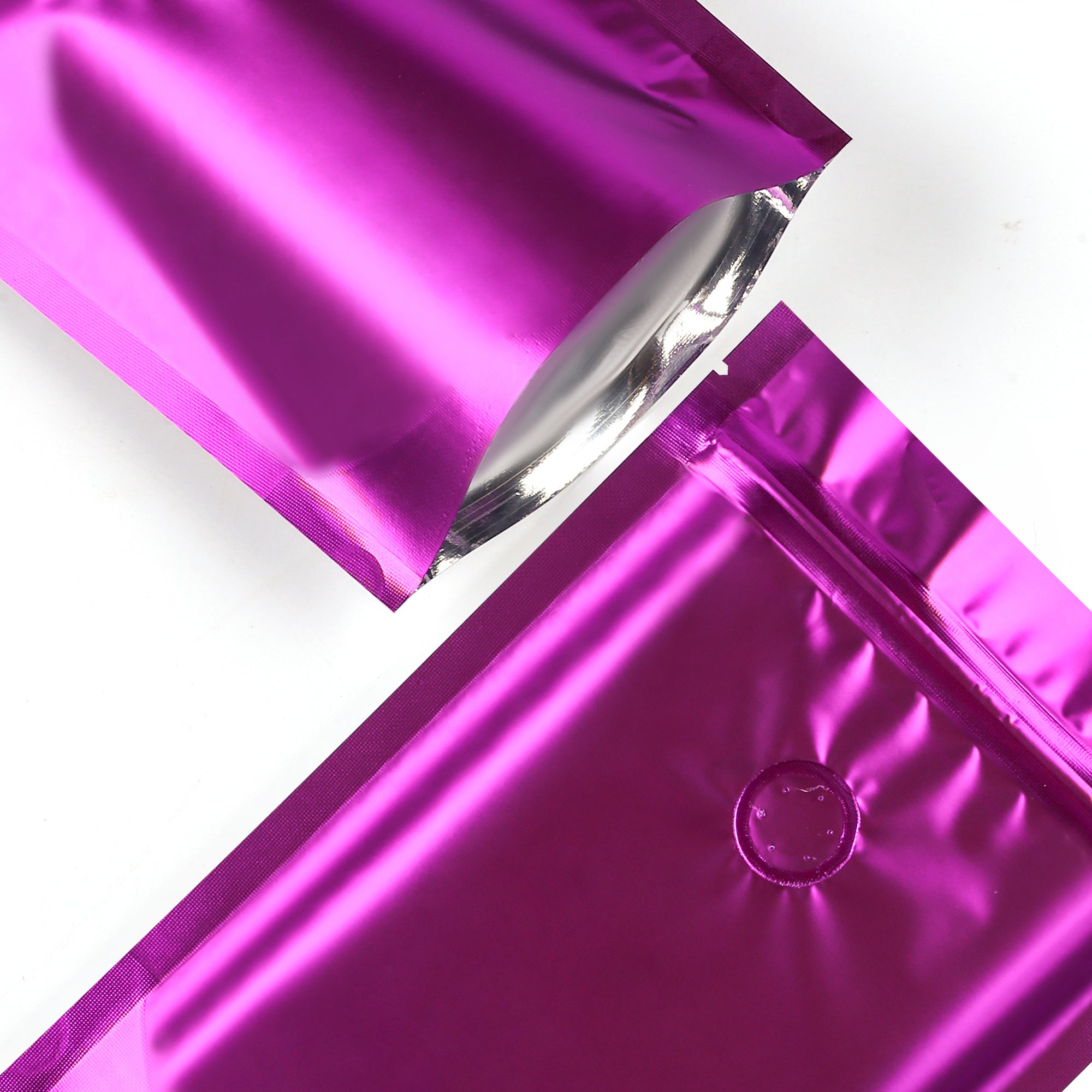 Single Side Matte Lavender Latte Purple Metallic Mylar Stand Strong® Coffee Valve Bags