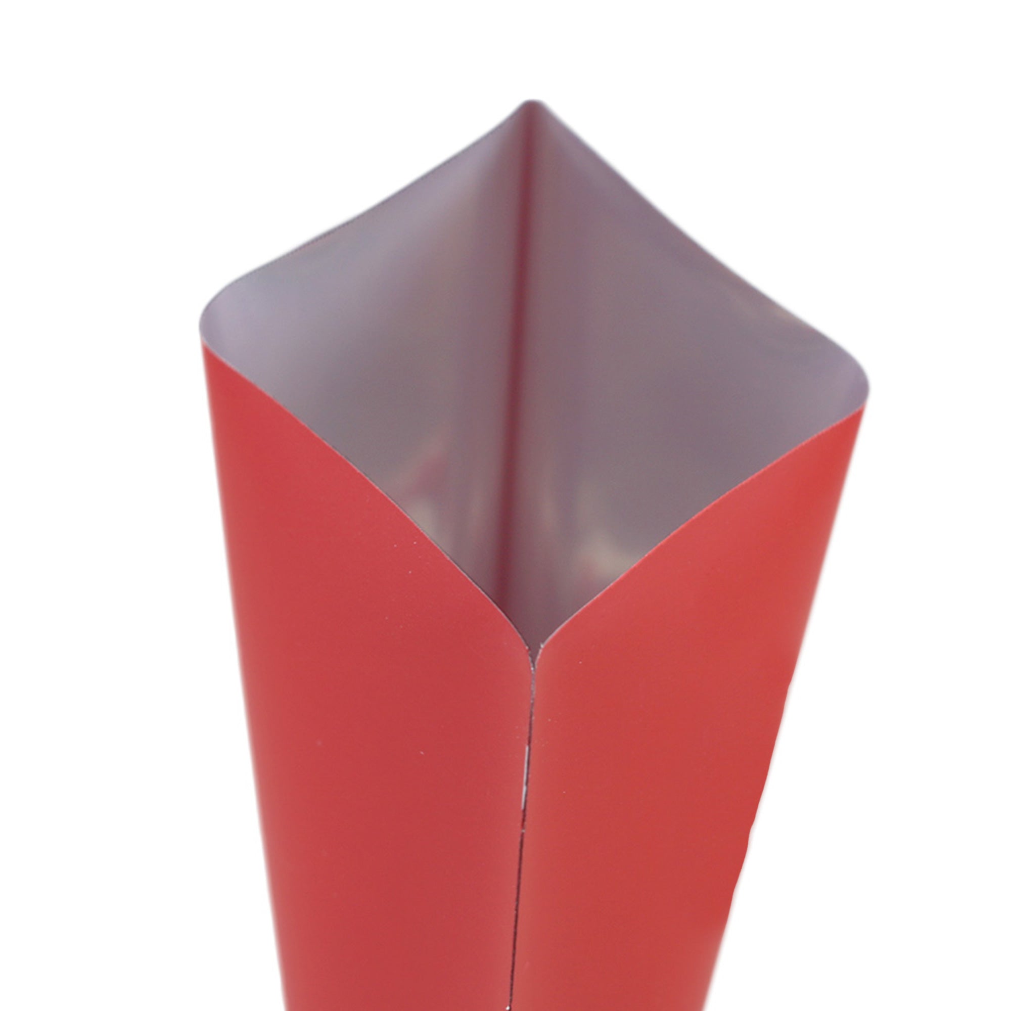 Matte Poppy Red Aluminum Open Bottom SlickSeal™ Packaging Bag