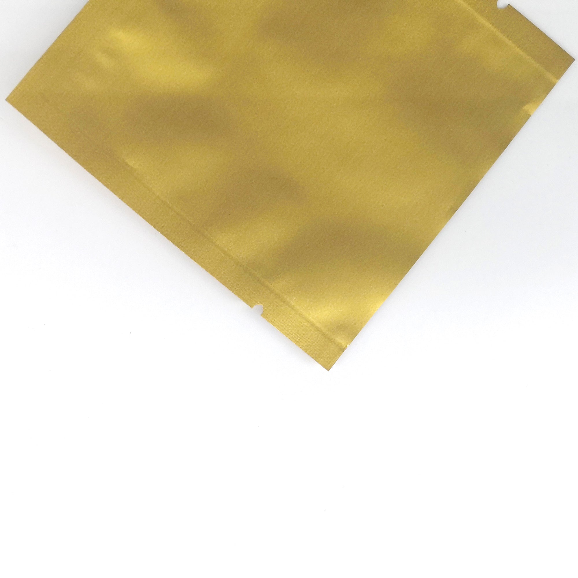 Matte Acapulco Gold Aluminum Foil Open Fill Bags