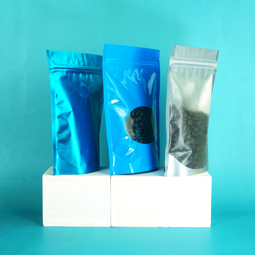 New Release Coffee Valve Packaging Bags Collection Sample Set (6 Bags) (Does Not Include Coffee)