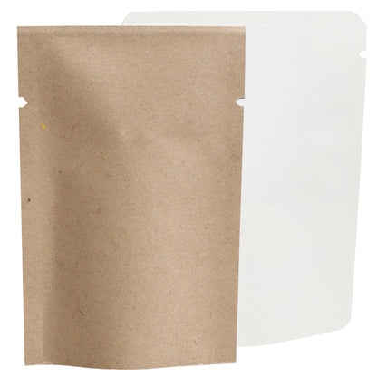 QQ Studio® Natural Kraft Mylar Foil Open Top Bags