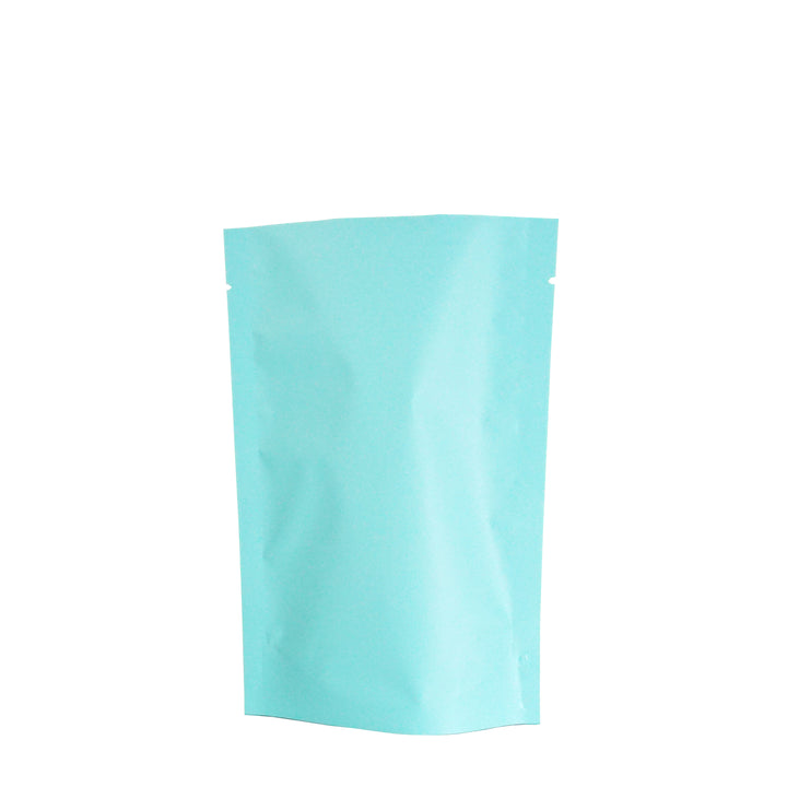 QQ Studio® Matte Songbird Blue Mylar Open Top Stand Up Heat Seal SlickSeal™ Bags