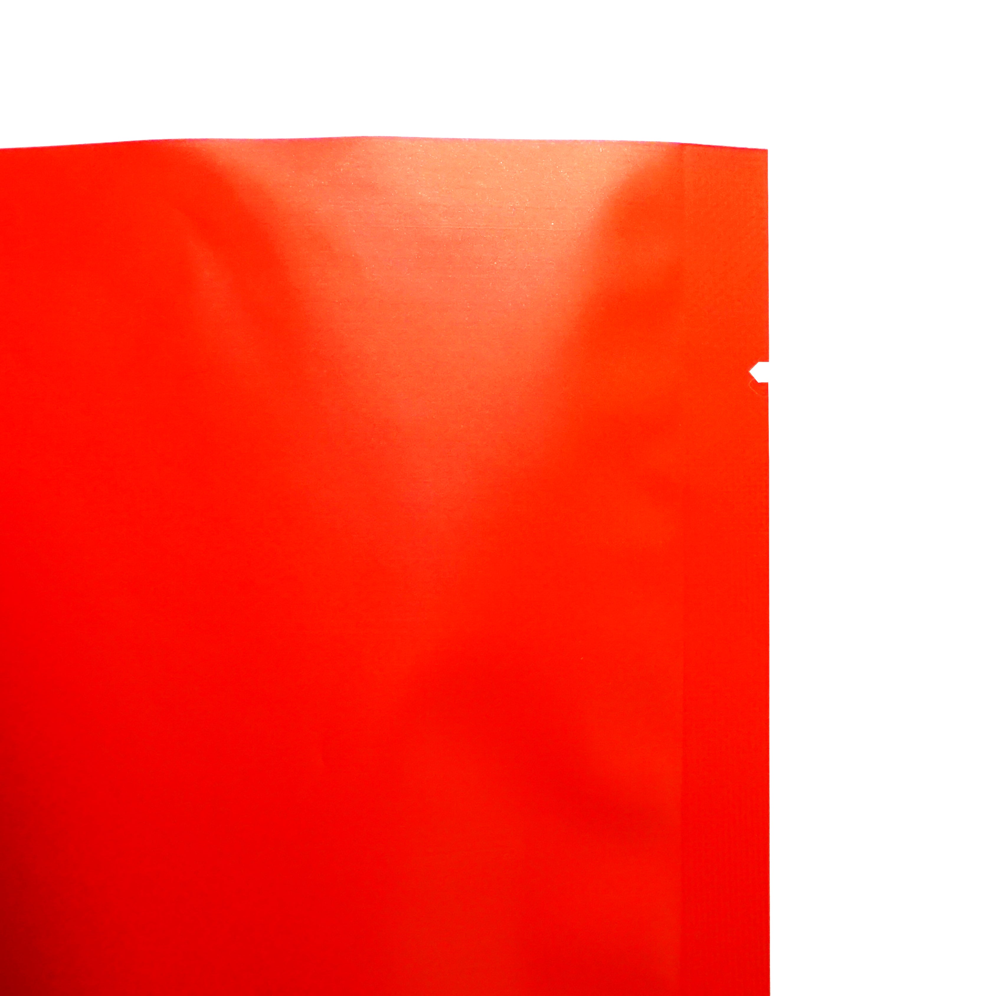 Matte Firetruck Red Mylar Open Top Stand Up Heat Seal SlickSeal™ Bags