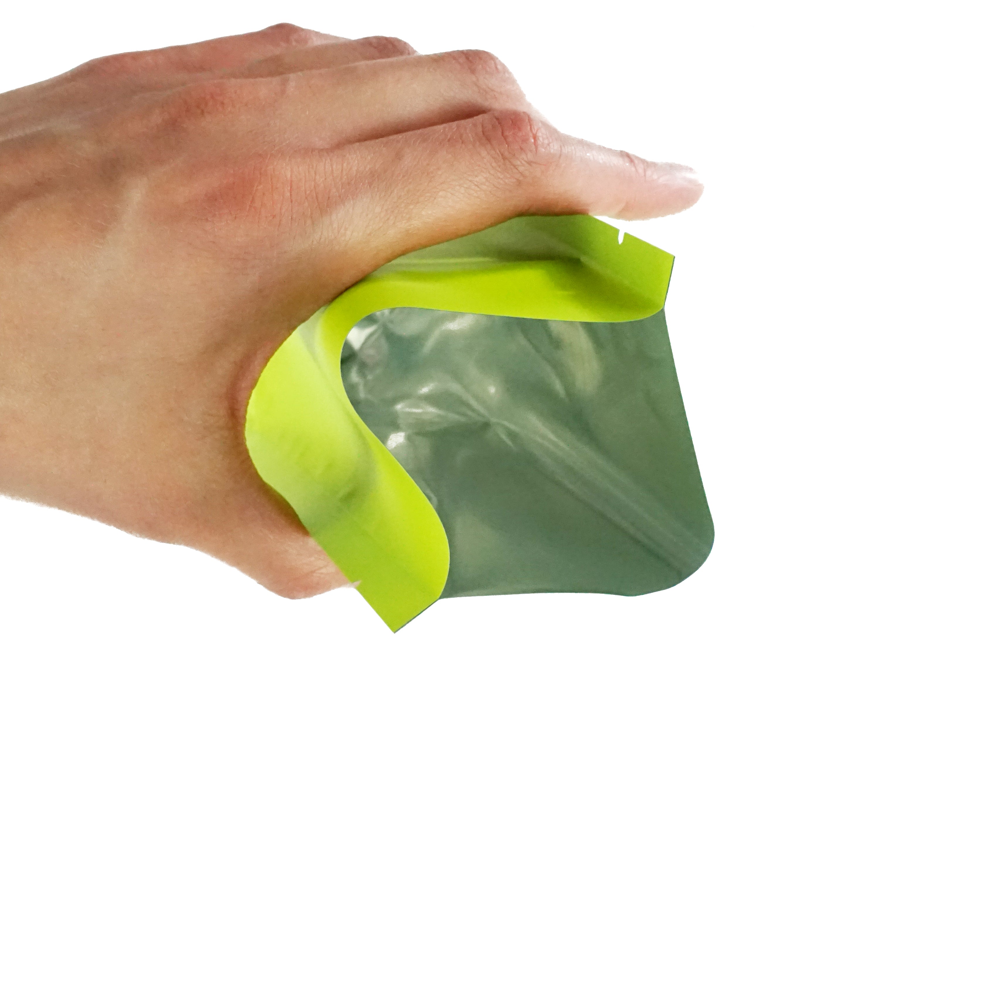 Matte Pistachio Green Mylar Open Top Stand Up Heat Seal SlickSeal™ Bags