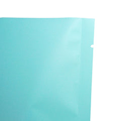 Matte Songbird Blue Mylar Open Top Stand Up Heat Seal SlickSeal™ Bags