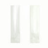 QQ Studio® Long Glossy Aluminum Open Stick Bags - Milky White