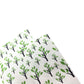 QQ Studio® Nature Green Paper Tree Design Open Top Bags