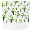 QQ Studio® Double-Sided Paper Tree Design Open Top Bags - Nature Green