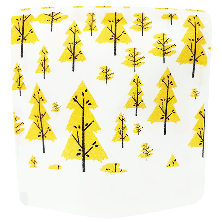 QQ Studio® Forest Yellow Paper Tree Design Open Top Bags
