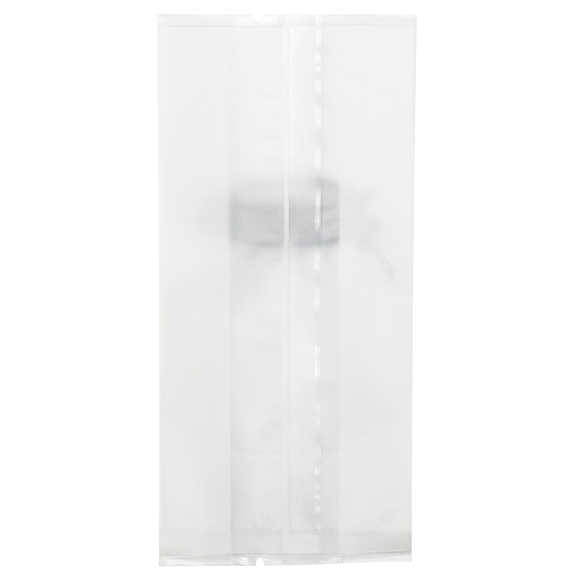 White Salt with Translucent Window Jar Design Open Top Bags with Side Gusset