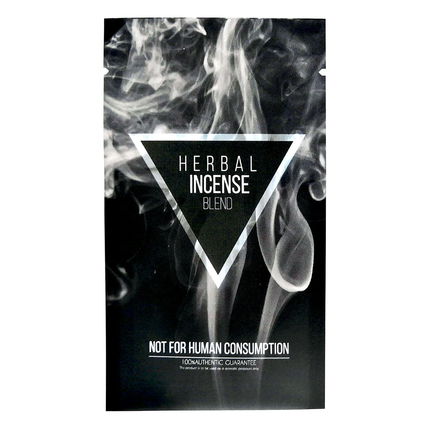 QQ Studio® Herbal Black Incense Blend Pattern Design Metallic Foil Open Fill Bags