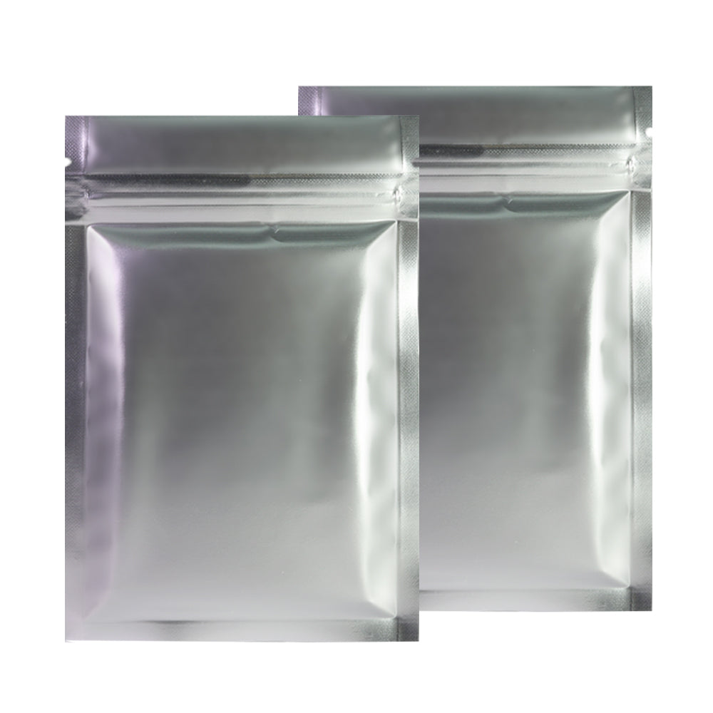 QQ Studio® Matte Nickel Silver Metallized Mylar Foil Flat QuickQlick® Bags