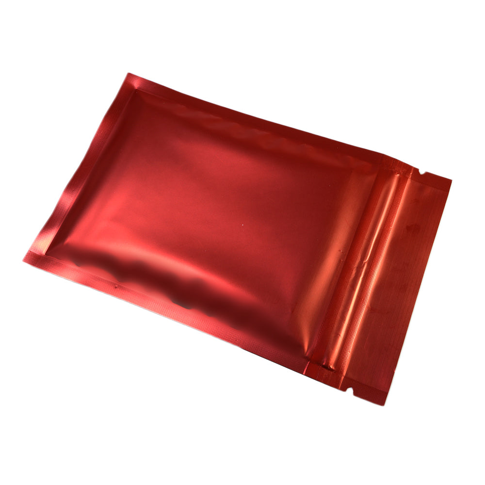 Matte Cardinal Red Metallized Mylar Foil Flat QuickQlick® Bags