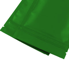 Matte Emerald Green Metallized Mylar Foil Flat QuickQlick® Bags