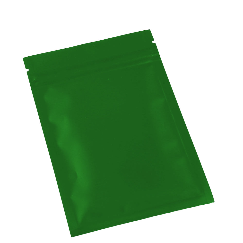 Matte Emerald Green Metallized Mylar Foil Flat QuickQlick® Bags