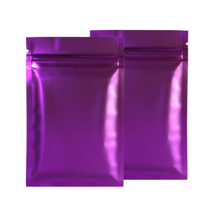 💰💰💰 QQ Studio® Matte Purple Plum Metallized Mylar Foil Flat QuickQlick™ Bags