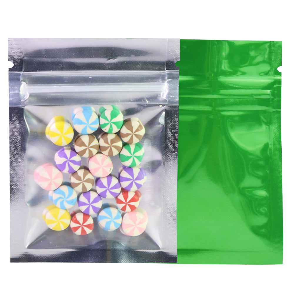 Flat Mylar Bags with Single Side Glossy Window