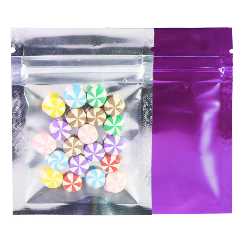 Flat Mylar Bags with Single Side Glossy Window