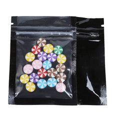Glossy Polyethylene Bags with Single Side Clear Window Display