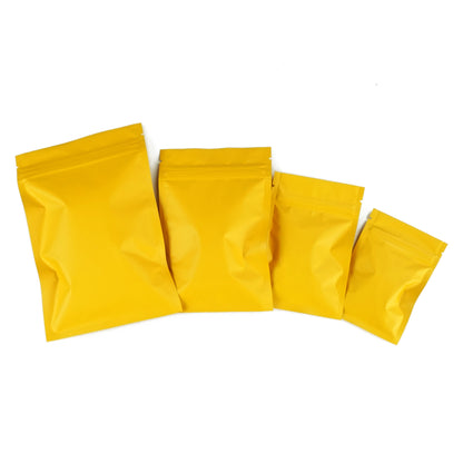 QQ Studio® Matte Toasted Orange Flat QuickQlick™ Zipper Seal Pouches