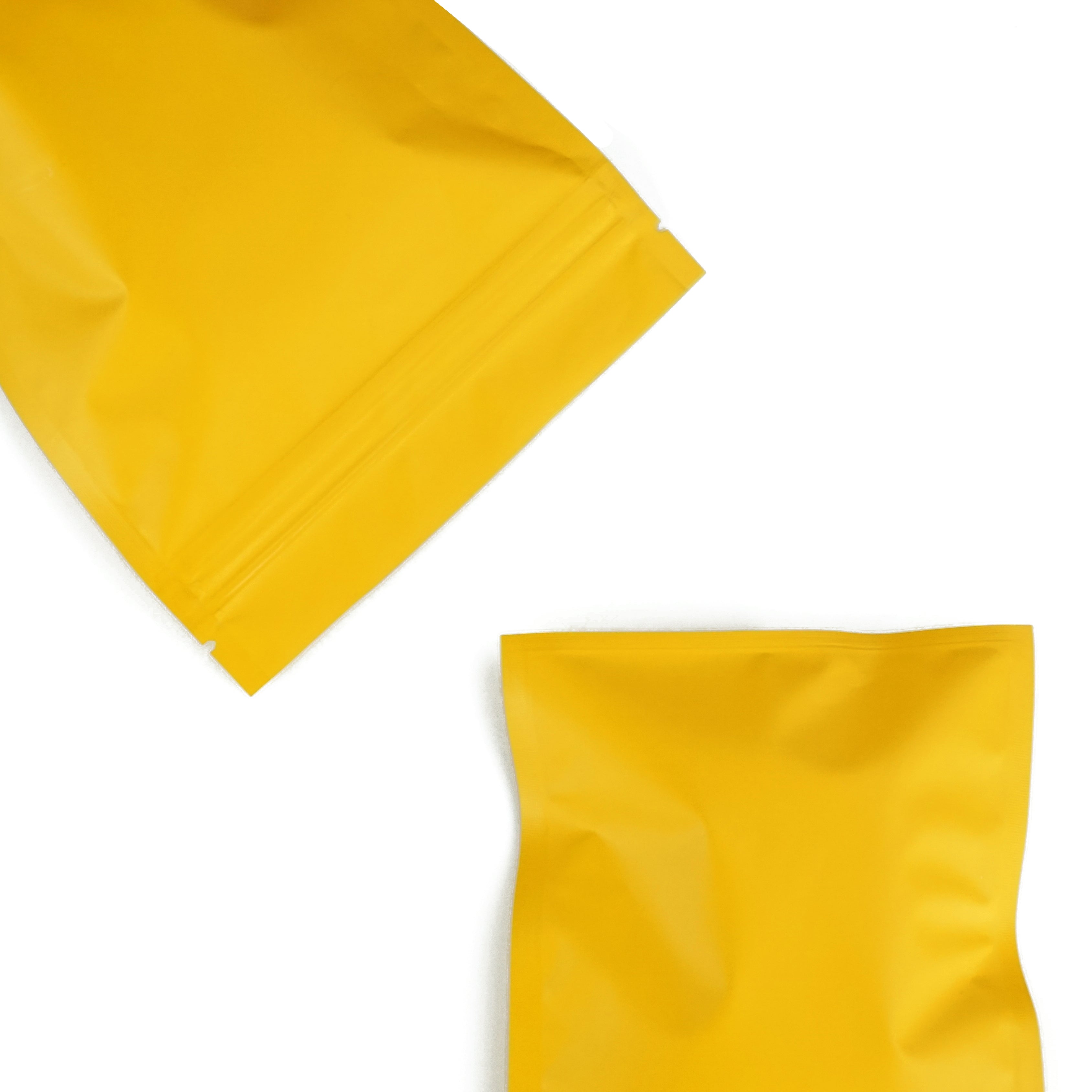 Matte Toasted Orange Flat QuickQlick® Zipper Seal Pouches