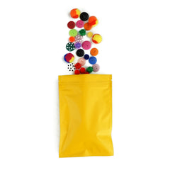 Matte Toasted Orange Flat QuickQlick® Zipper Seal Pouches