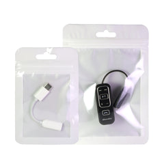 Half Pearl White QuickQlick® Bags with Rounded Corners and Butterfly Hang Hole