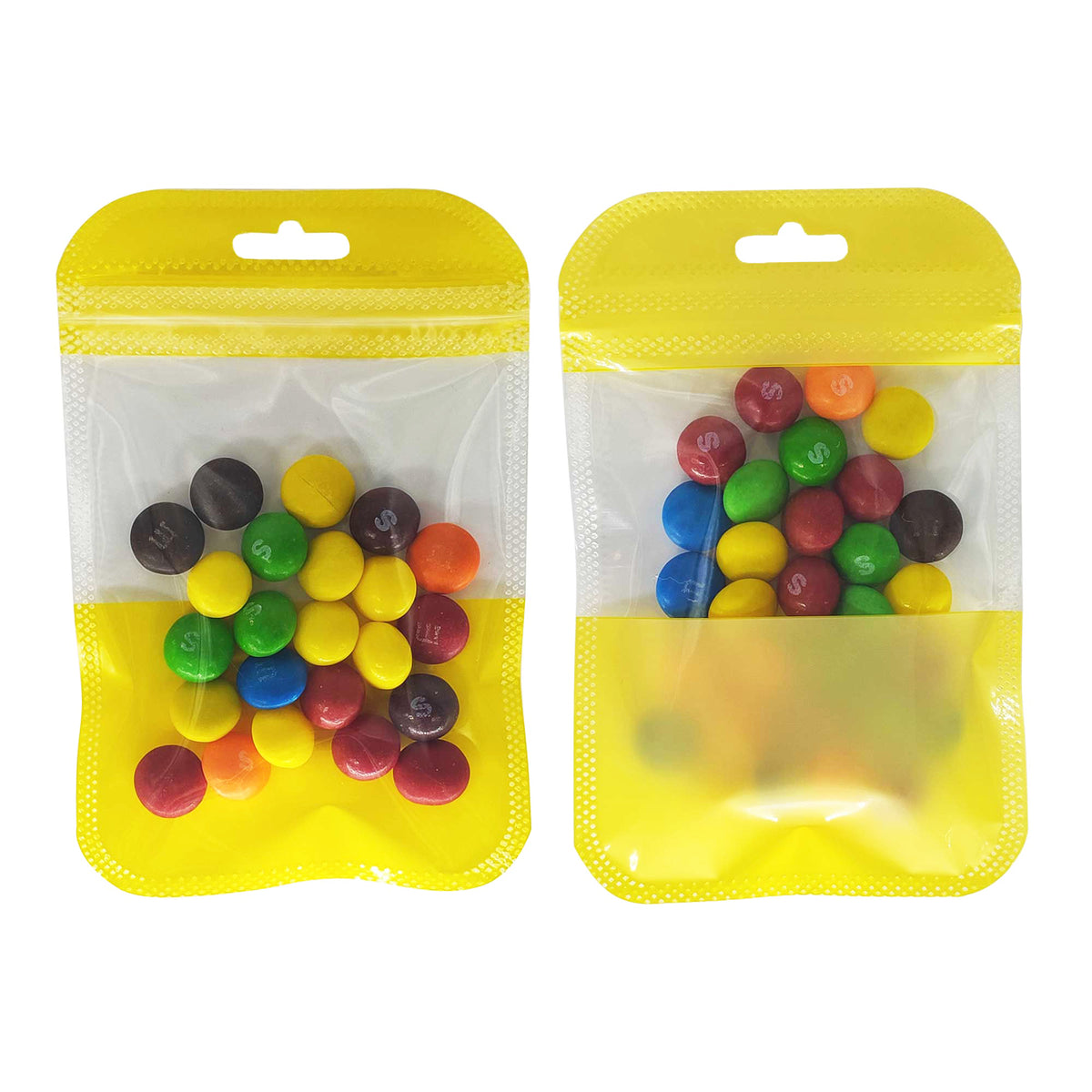 Glossy Apeeling Yellow QuickQlick® Bags with Butterfly Hang Hole