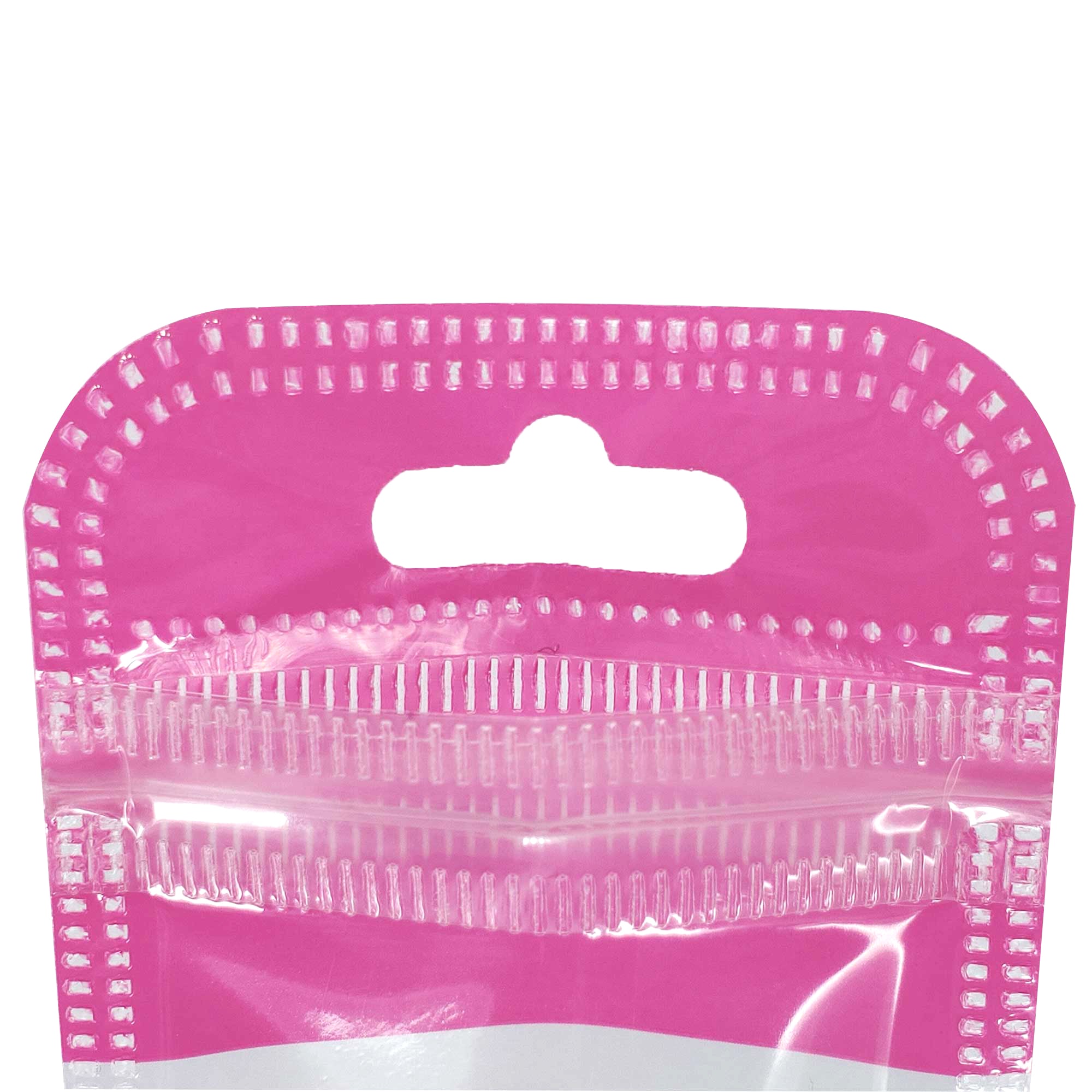 Glossy Half Blushing Pink QuickQlick® Bags with Butterfly Hang Hole