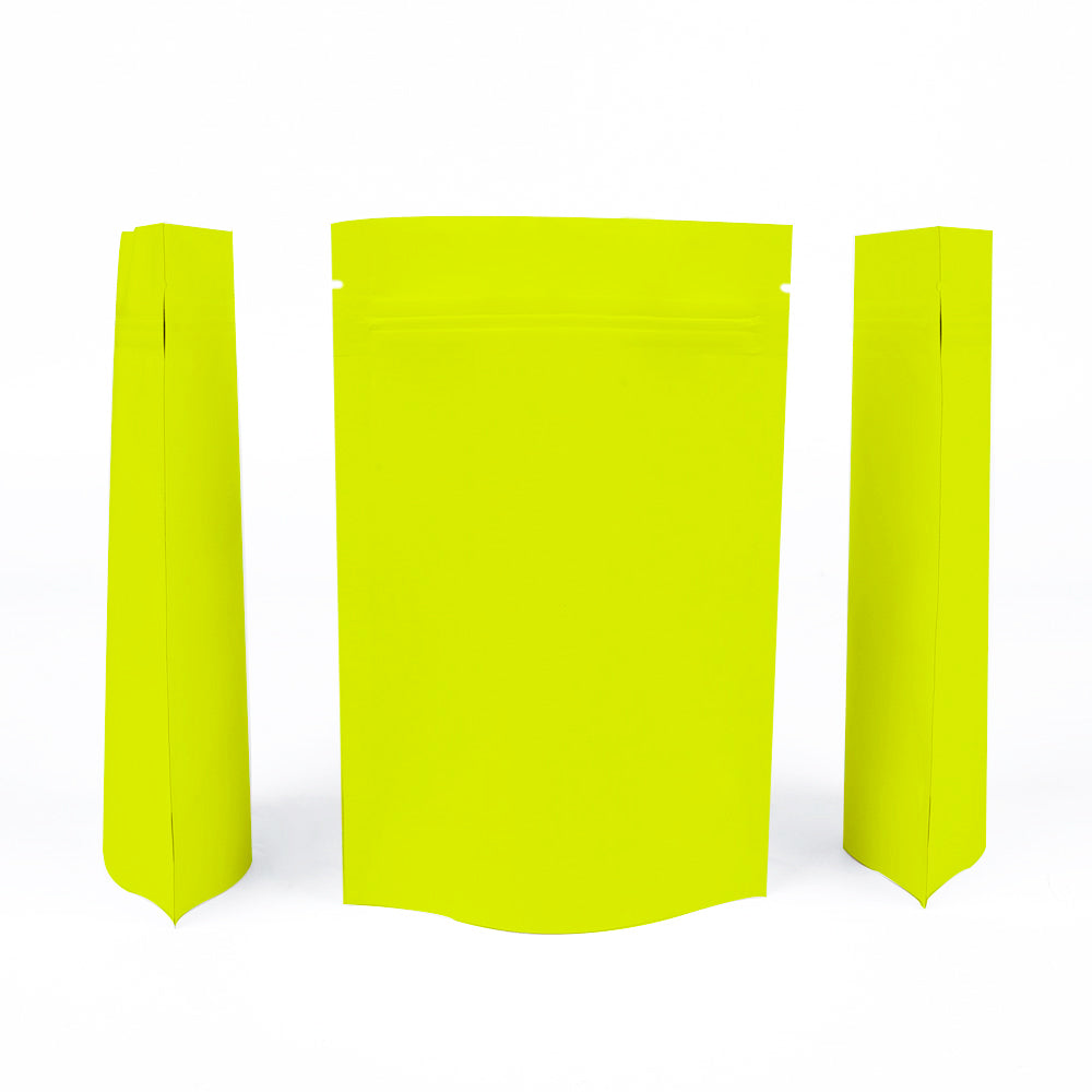 Matte Pistachio Green Metalized Foil Stand Strong® Packaging Bags With Zipper Seal
