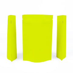 Matte Pistachio Green Metalized Foil Stand Strong® Packaging Bags With Zipper Seal