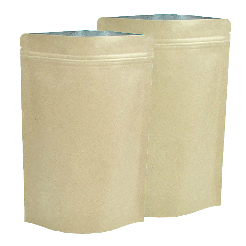 Krafty Brown with Inner Metallic Foil Stand Strong® Bags