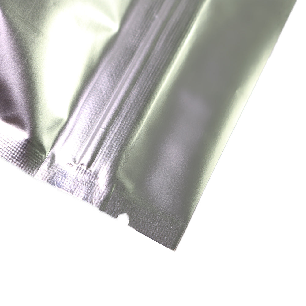 Matte Half Nickel Silver Metallic Mylar Stand Strong® Bags