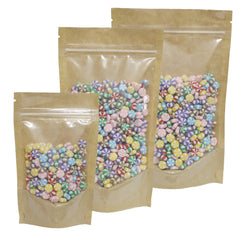 Glossy Clear Half Krafty Brown Stand Strong® Bags