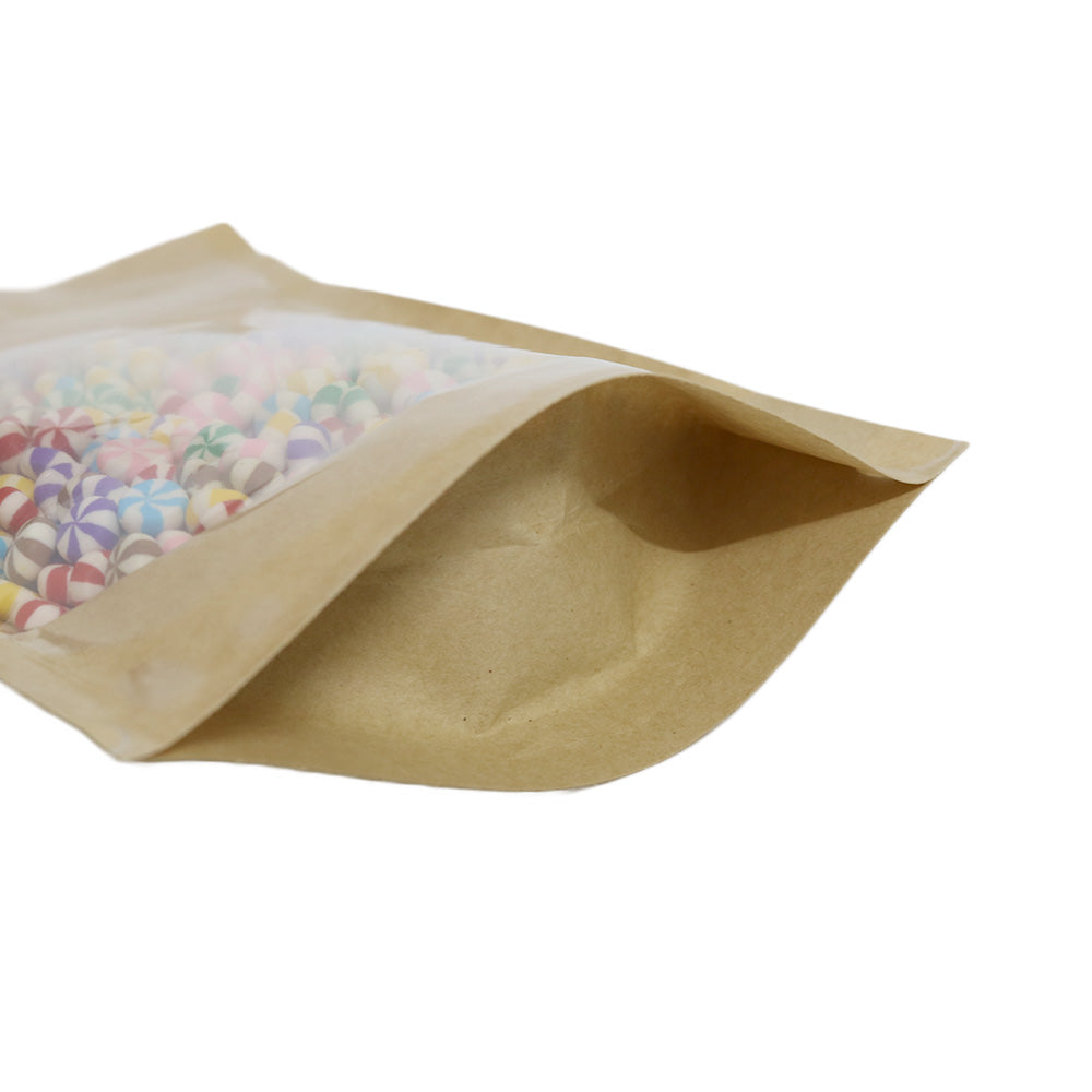 Glossy Clear Half Krafty Brown Stand Strong® Bags