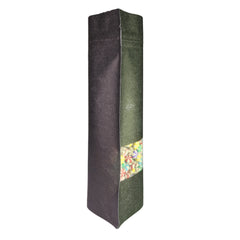 Granite Black Rice Paper with Clear Window Stand Strong® Bags