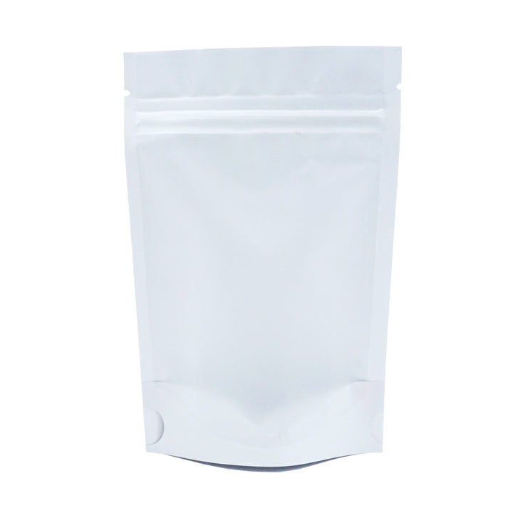 QQ Studio® Matte Half Ice White Translucent Plastic StandStrong™ Bags