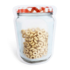 Translucent Glass Bottle Shaped Red & White Lid Design Polyethylene Stand Strong® Bags