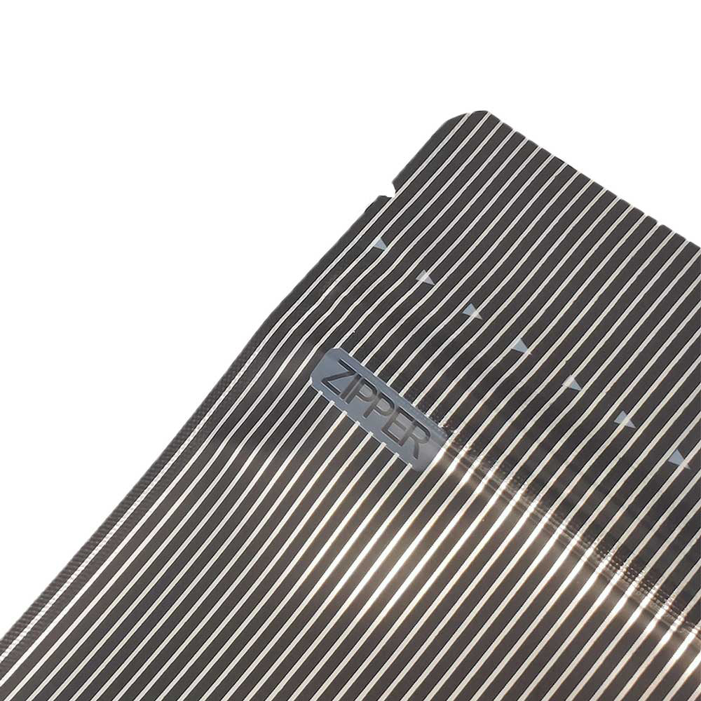 Double-Sided Pinstripe Black Mylar Stand Strong® Bags