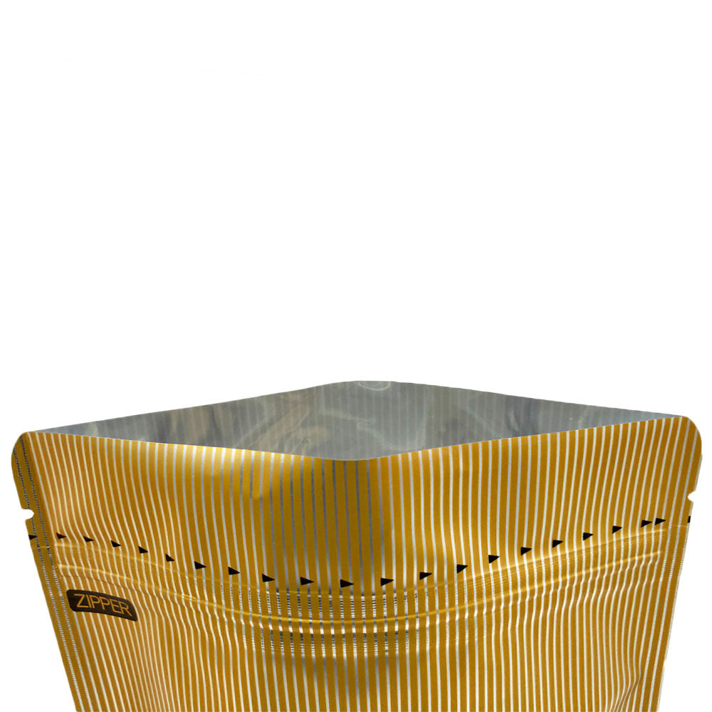 Double-Sided Rigid Gold Mylar Stand Strong® Bags