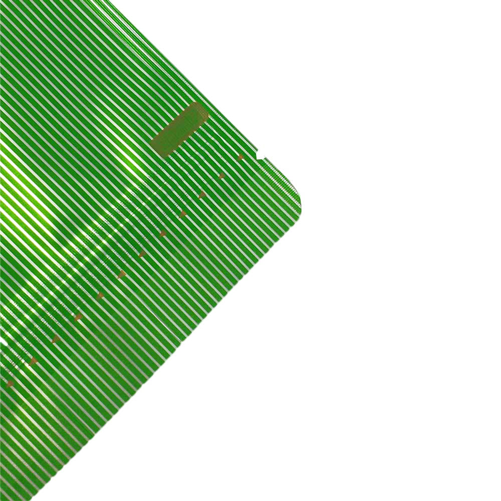 Baseball Green Stripe Design Mylar Stand Strong® Bags