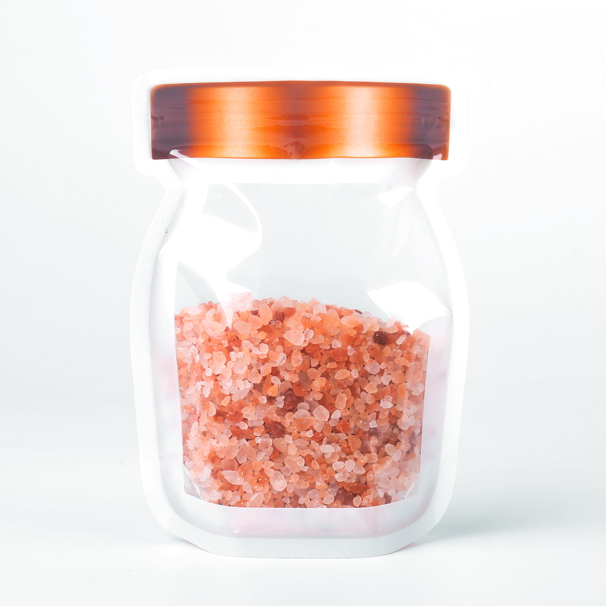Preserved Clear Copper Lid Color Jar Shaped Design Stand Poly Plastic Stand Strong® Bags