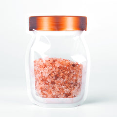 Preserved Clear Copper Lid Color Jar Shaped Design Stand Poly Plastic Stand Strong® Bags