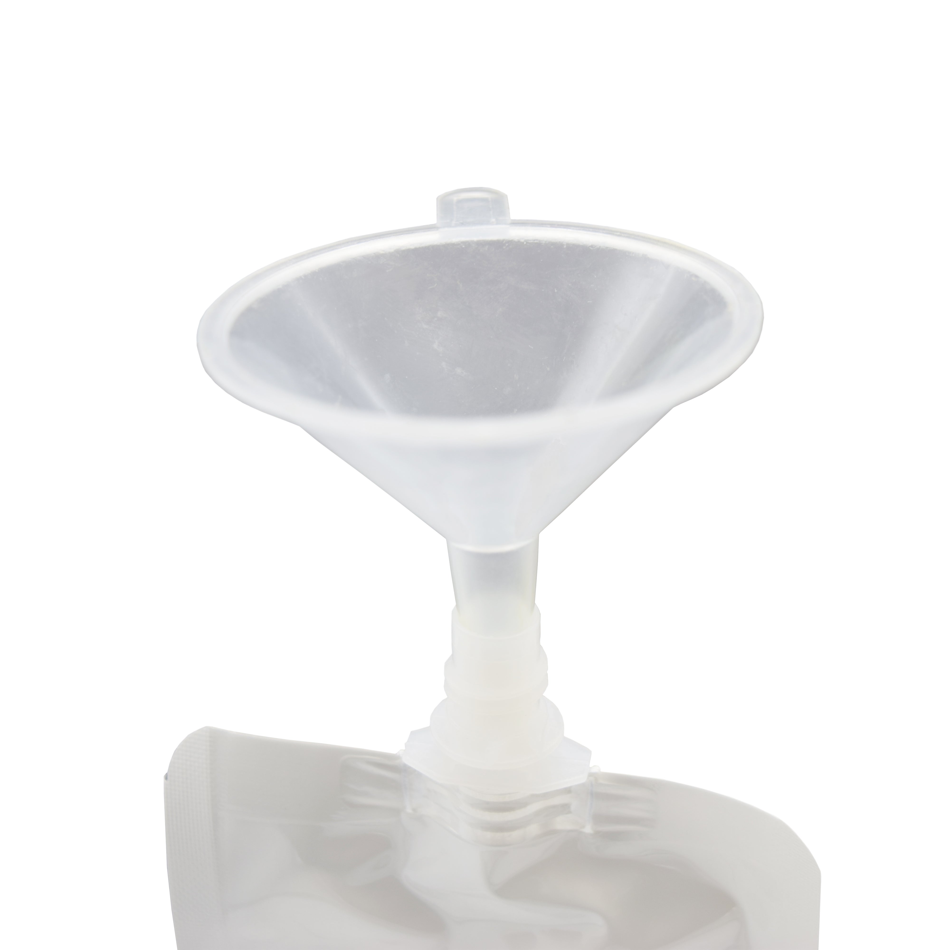 Glossy Clarity Clear Plastic Stand Pouch with Top Screw Cap Spout