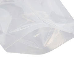 Glossy Clarity Clear Plastic Stand Pouch with Corner Screw Cap Spout and Hang Hole