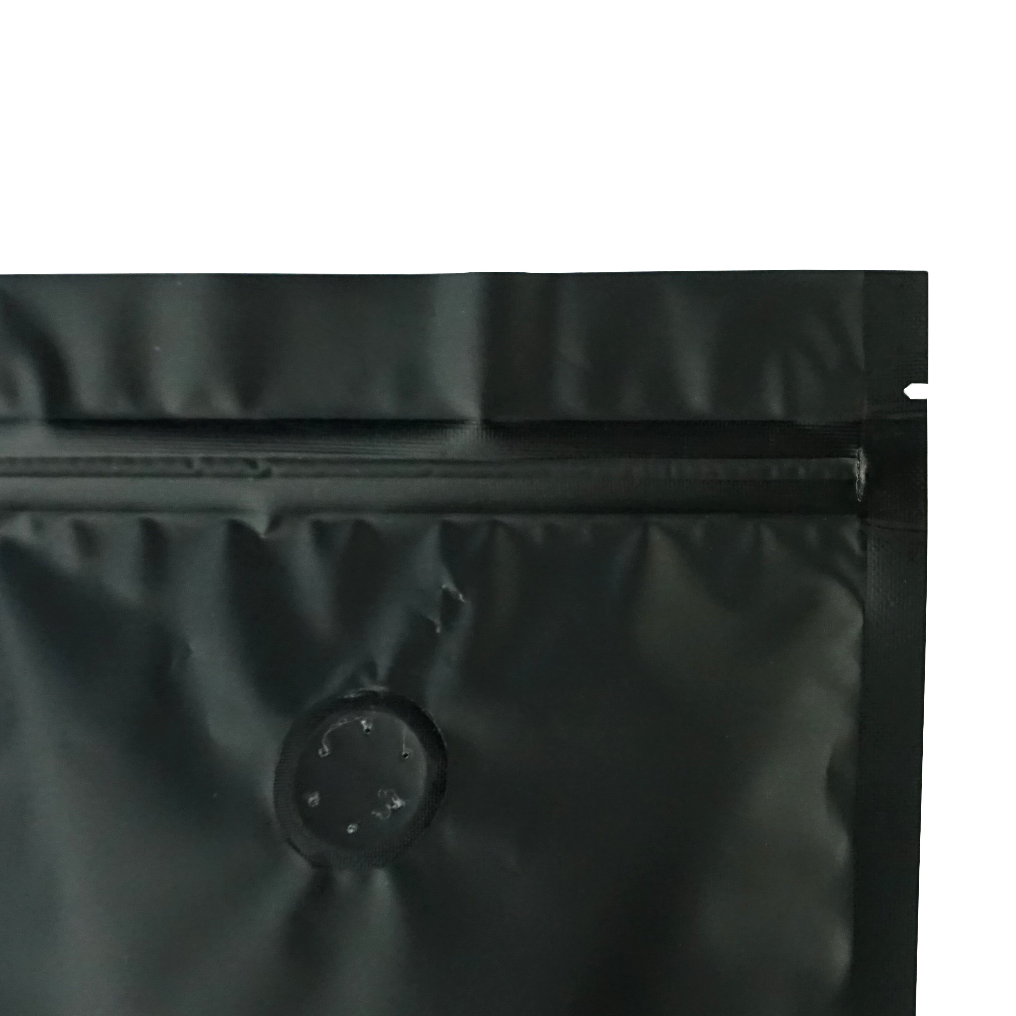 Dark Roast Black Foil Coffee Valve Stand Strong® Pouches with Zipper Seal